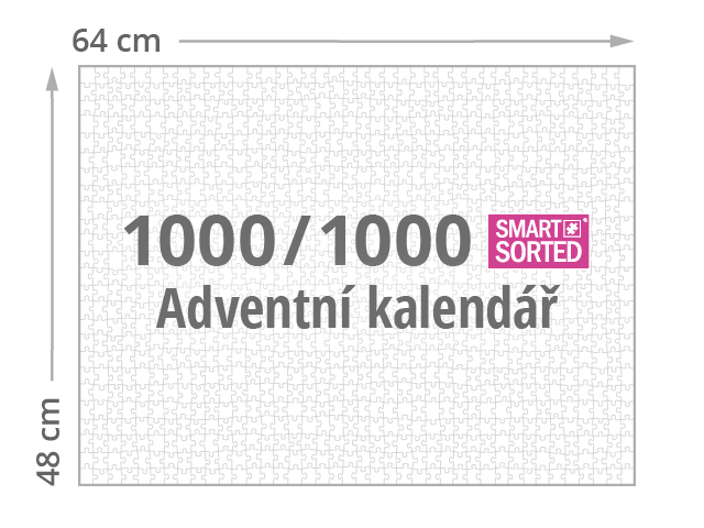 Složená velikost 1000 dílků / SMART SORTED / Adventní kalendář