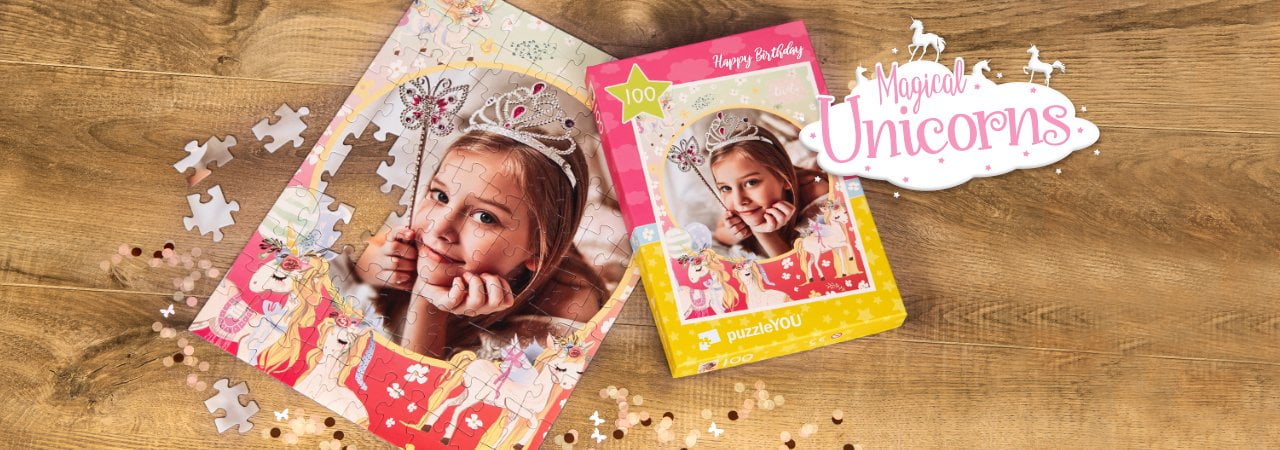 Puzzle s jednorožcem